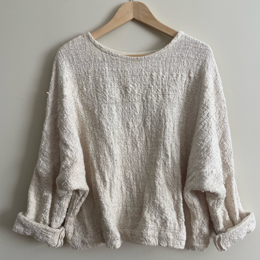 Jamie and the Jones Midweight Tee Sweater Natural Medium